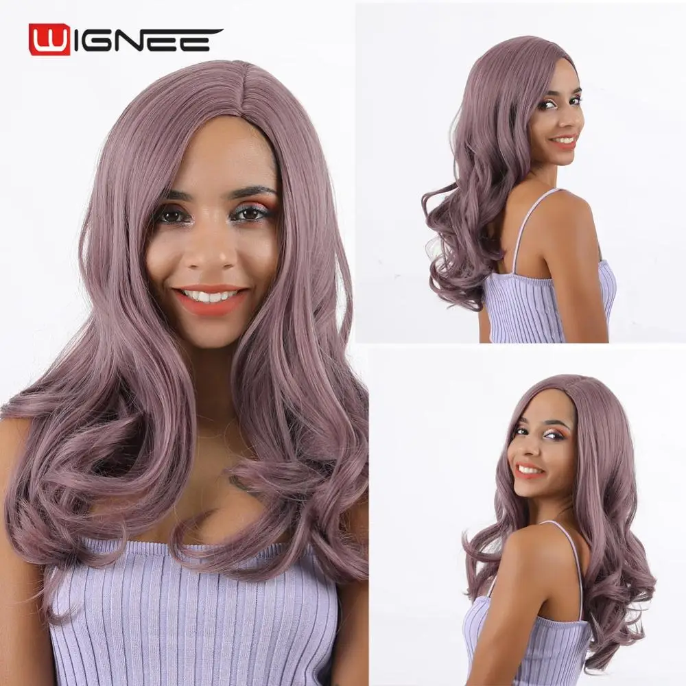 

Wignee New Arrival High Density Long Body Wave Synthetic Wigs For Women Side Part Heat Resistant Cosplay Hair Game of Throne Wig