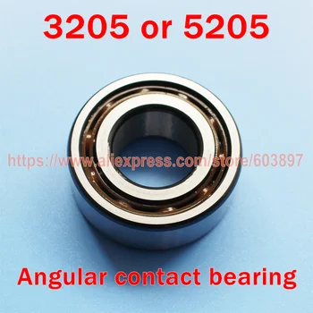 

3205 5205 25x52x20.6mm double row angular contact ball bearing for 25mm shaft