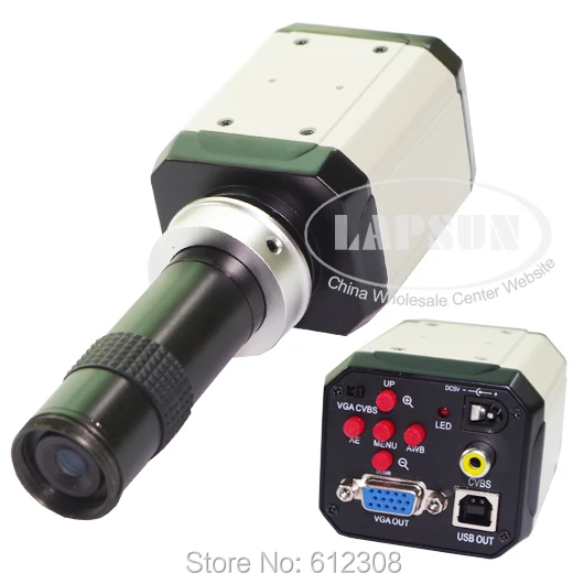 Цифровой промышленный микроскоп 2 Мп HD 120X видео промышленная Лупа 3 в 1 VGA USB AV TV