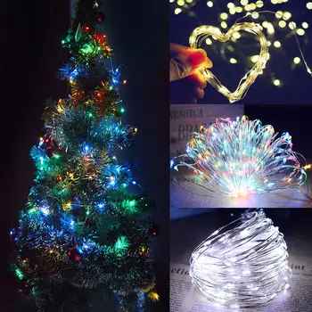 

10M/20M Solar String Lights Copper Wire Lights Fairy Lights Waterproof Indoor/Outdoor Decoration for Garden Party Wedding