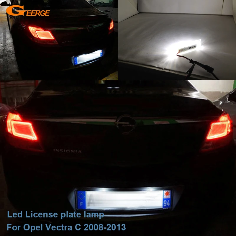 

For Opel Vectra C 2008-2013 only Saloon (Not Caravan) Excellent Ultra bright Led License plate lamp light No OBC error