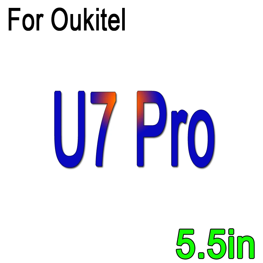 2 шт для Oukitel K 10000 закаленное стекло для Oukitel U7 U15 Pro K6000 K10000 C4 9H 2.5D высококачественный чехол с защитной пленкой для экрана - Цвет: For Oukitel U7 Pro