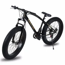 26X21 Inch 7 Speed Snow Bike Double Disc Braking System Bicycle Steel Frame Mountain Bike Outdoor Sports Exercise Bike