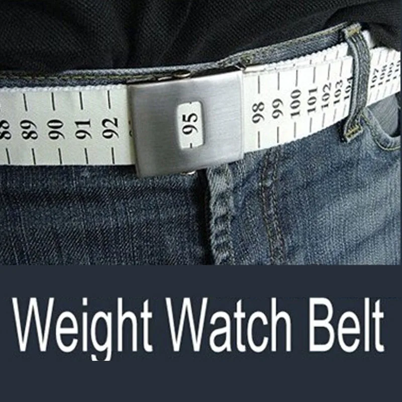 115cm Creative Weight Watch Belt Slimming black Measuring Waist