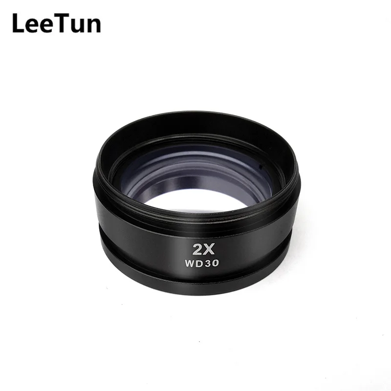 2X Barlow Auxiliary Objective Lens for Stereo Microscope with Working