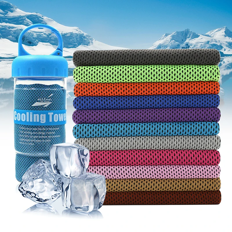 30x90cm Microfiber Chilly Towel Ice Scarf Neck Cooler Swimming Towels for Sports Yoga Gym Fitness Fabric Quick-Dry Ice Towels