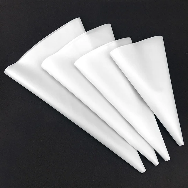 4Pcs Bakeware Set Piping Bag Silicone Cream Pastry Bag Icing Piping Bag