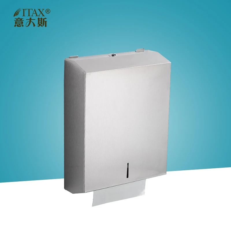 ITAS3327 Manual Paper Dispenser Rack Holder Towel Toilet Kitchen Cup Box Wipe Tissue Key Machine Moden Table Top 304 S.S