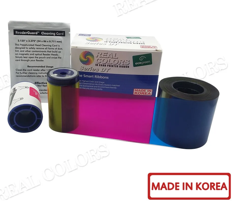 15Pieces Compatible Datacard 535000 004 ymcKT half Panel Color Ribbon