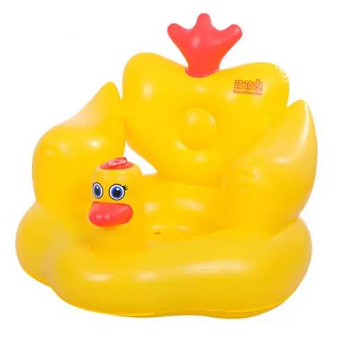 

Cute Yellow Baby Learn Seat Multifunctional Kids Cartoon Sofa Infant Animal Learn Stool Training Bath Seat