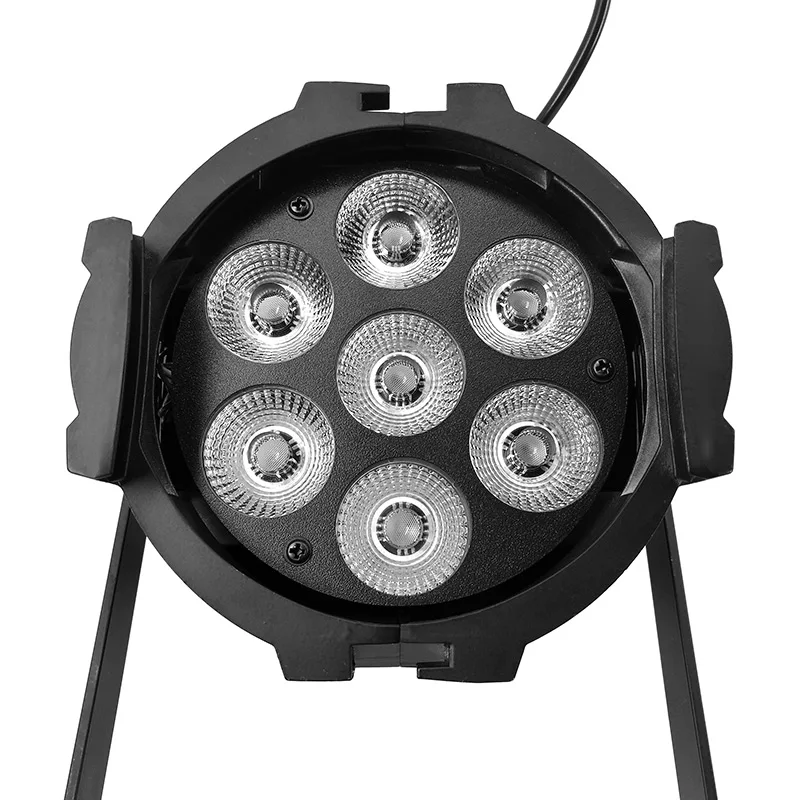 Светодиодный светильник SHEHDS Par s 7x12W из алюминиевого сплава RGBW 4in1 DMX512 Wash DJ