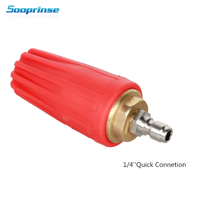 Sooprinse Universal Pressure Washer Turbo Nozzle for High Pressure Outlet Fitting Rotary ,1/4 inch Quick-Connect 5000 PSI 2019
