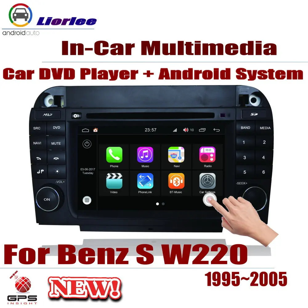 Для Mercedes Benz S Class W220 1995~ 2005 автомобильный Android-навигатор навигации dvd-плеер радио стереоусилитель BT AUX мультимедиа вайфай