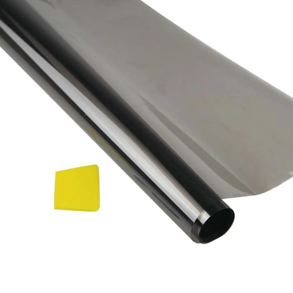 

75cmx600cm Car Home Window Tint Film 5% 15% 25% 35% Sticker Sun Block Heat Solar Protection foils side Universal Sunshade Protector Cover With Scraper