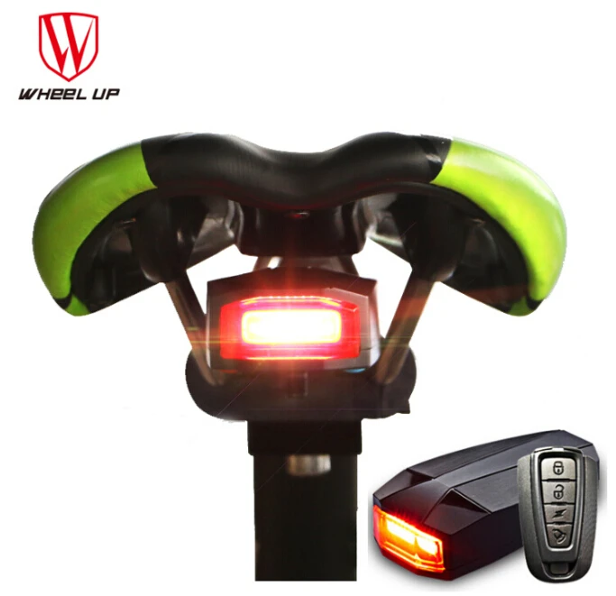 

Wheel up A3/A6 Bicycle LED Taillight Anti-Theft Alarm Cycling Rear Light USB Rechargeable Flashlight Remote Control Bike Lamp