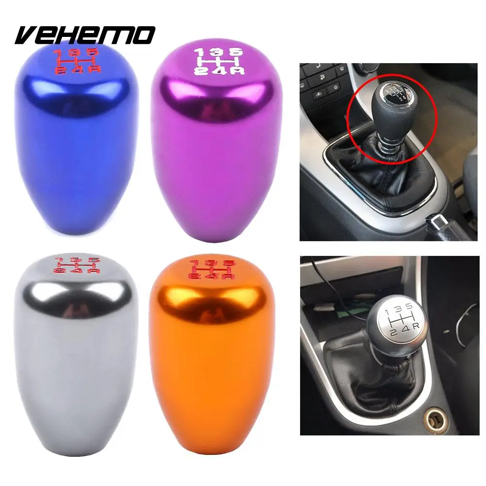 Car 5 Speed Manual Gear Shift Knob Transmission Stick Shifter Adapter