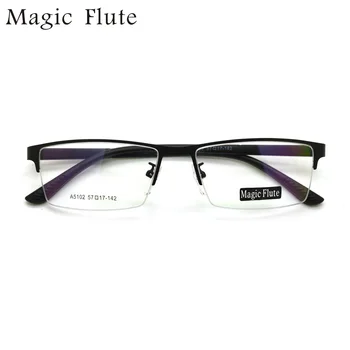 

Free Shipping 2018 Glasses Classic Vintage Oculos Stainless Steel Half Frame Eyeglasses with Tr90 Temple Simple Style A5102