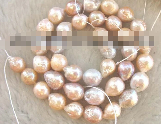 

xiuli 000445 freshwater pearl multicolor reborn keshi 15" beads