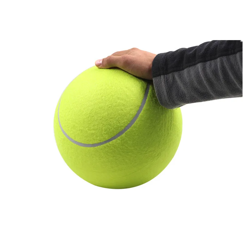 Pet bite toy 24CM Giant Tennis Ball For dogs Chew Toy Inflatable Tennis Ball Signature Mega Jumbo Pet Toy Ball Supplies D2.5