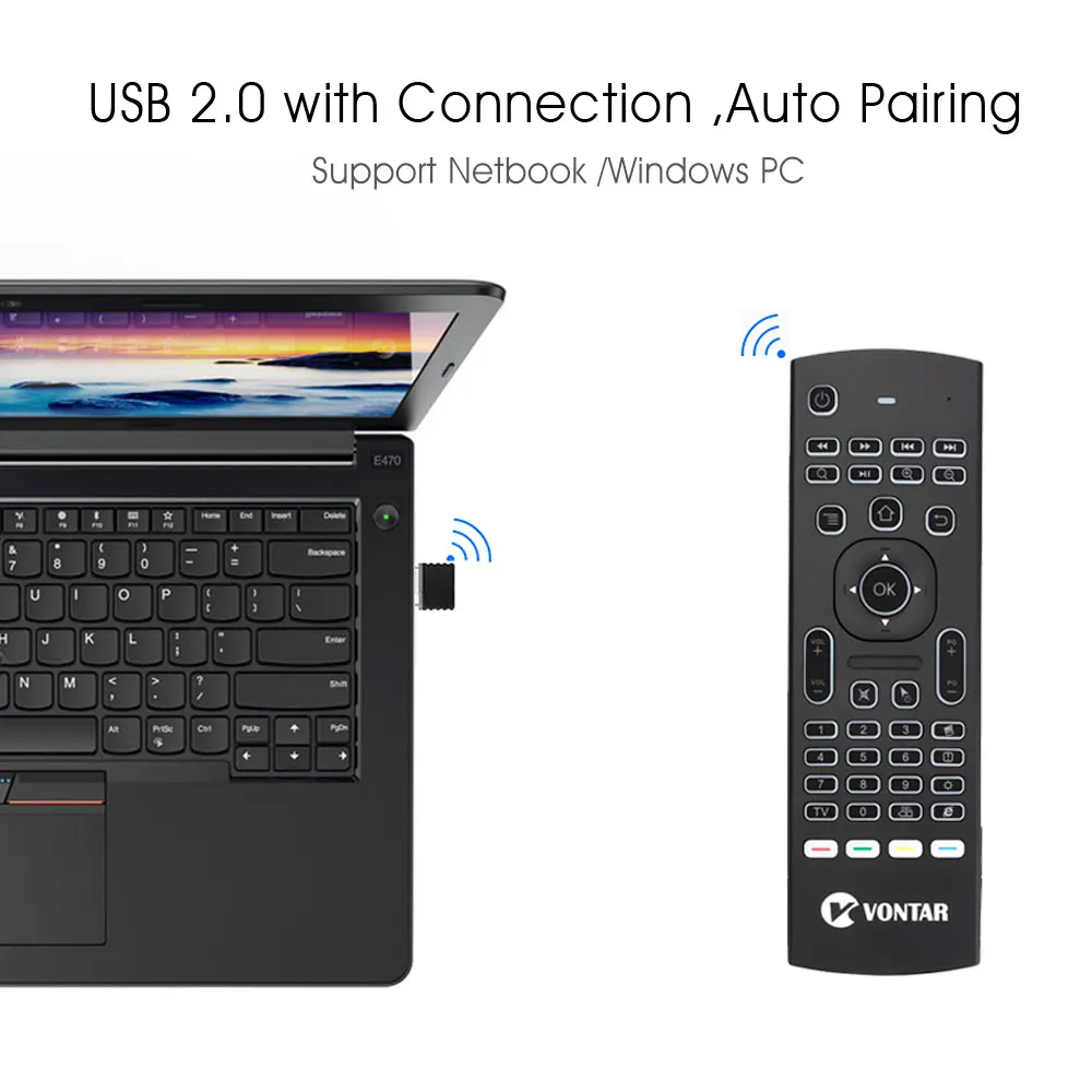remoto mx3 pro 2.4g teclado sem fio