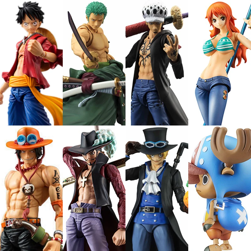 Kopen MegaHouse Variabele Action Heroes Een Stuk Luffy Ace Zoro Sabo Wet Nami Dracule Mihawk PVC Action Figure Collectible Model Toy
