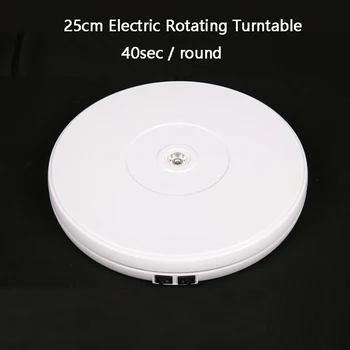 

FALCONEYES PH360 10" 25cm Led Light 360 Degree Electric Rotating Turntable for Photography Display,Max Load 10kg