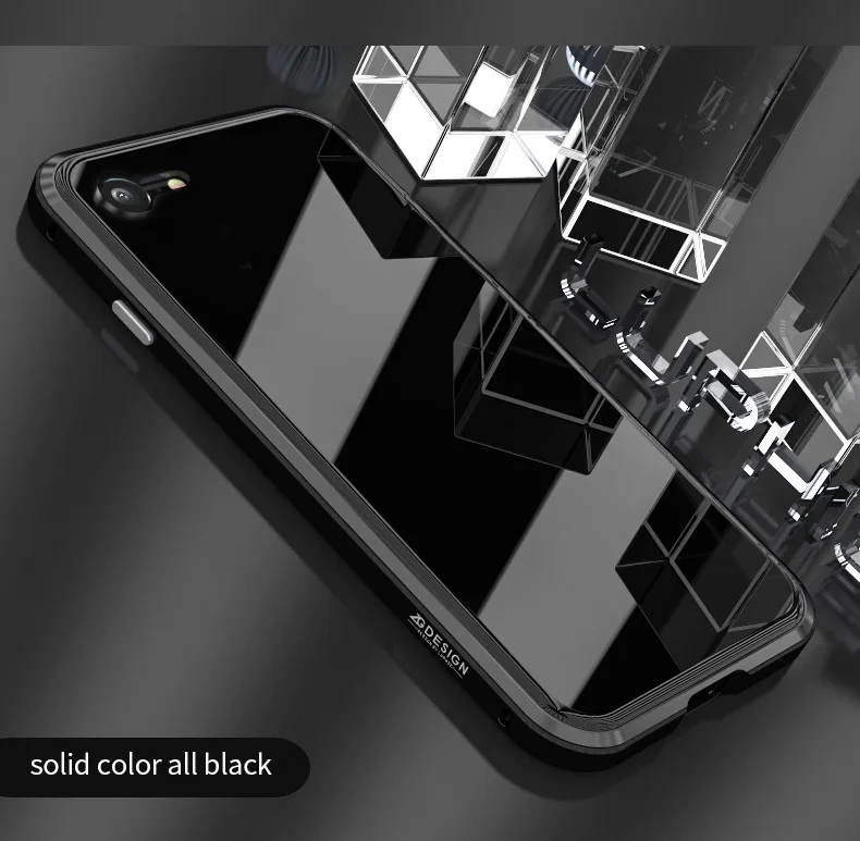 LUPHIE Colorful Laser Aurora Case For iPhone X 8 7 Plus Luxury Glass Case (11)