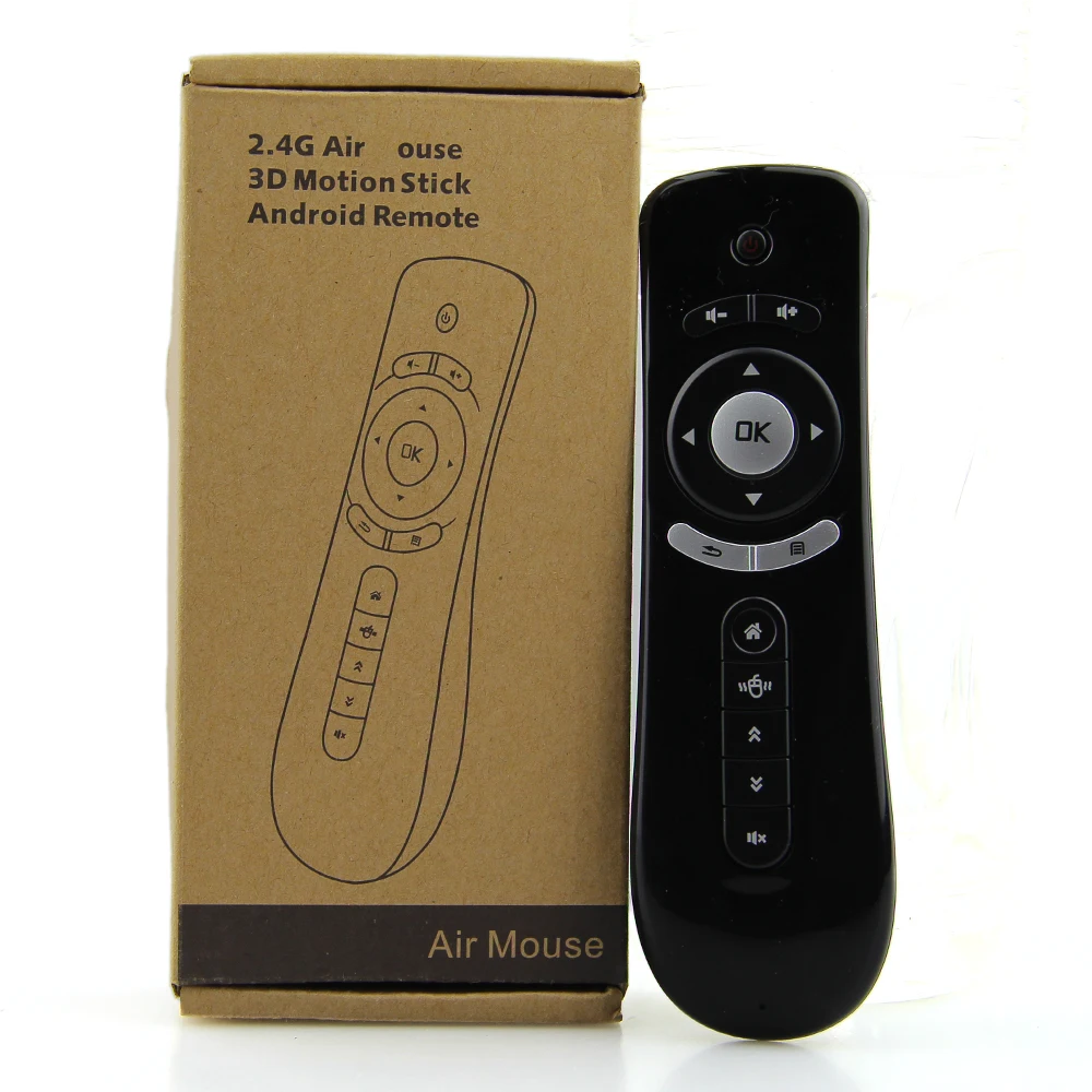 

Gyroscope Mini Fly Air Mouse T2 2.4G Wireless Keyboard Mouse For Android TV Box IR Remote control 3D Sense Motion Media Player