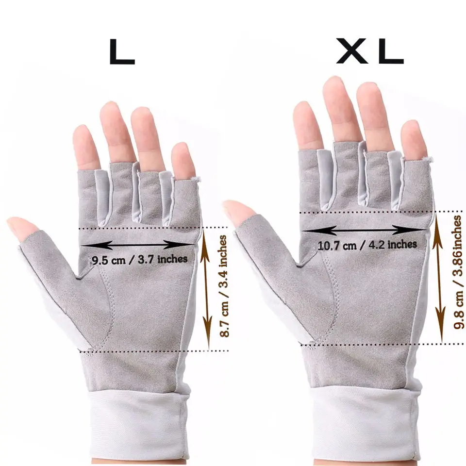 Maximumcatch рыболовные перчатки размер L/XL Fly Fishing анти-УФ Защита от солнца половина пальца 50+ UPF открытый