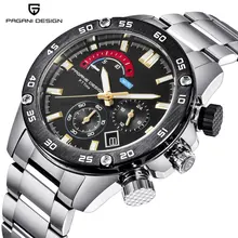 PAGANI Дизайн Элитный бренд Для мужчин смотреть Нержавеющая сталь ремешок спортивные часы для Для мужчин хронограф часы Horloges Mannen relogio