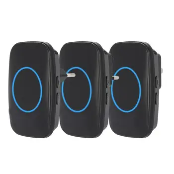 

1 Set Wirless Music LED Doorbell Intelligent Outdoor Transmitter Indoor Receiver 300m Remote Control For Home Security