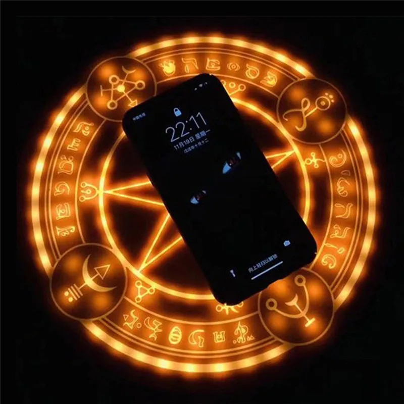 

Car Charging Glowing Magic Array Qi Wireless Fast Charger 10W for iPhone 8 Plus X XS Max XR Samsung s6 s6 edge s6 edge+ Note XNC