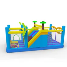 Hot Popular Inflatable Jumping Bouncer Inflatable Climbing Wall Combo Inflatable Obstacle Course For Sale
