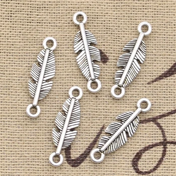 

15pcs Charms Feather Leaf Link Connection 22x7mm Antique Making Pendant fit,Vintage Tibetan Bronze,DIY Handmade Jewelry