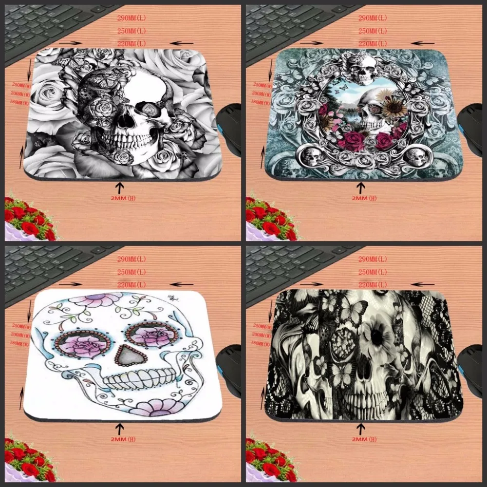 

Mairuige Terrible Skull Custom Anti-slip Gaming Mousepad Computer Mouse Pad Mat For Optical Mice Trackball Mouse As A Gift