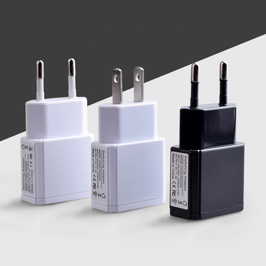 2 Ports USB Charger 5V 2A EU UK Mobile Phone Charger Universal USB