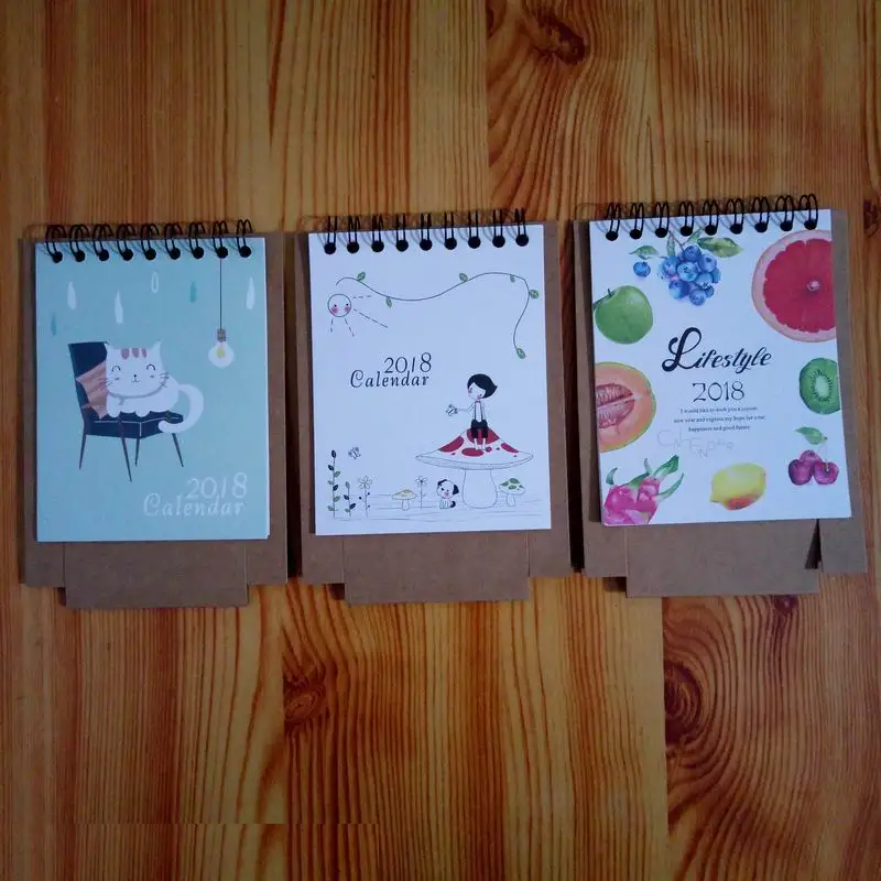 

300 PC Brand New 2018 Year Fashion Style Mini DIY Desktop Paper Calendar Notepad Scheduler Table Planner Yearly Agenda Organizer