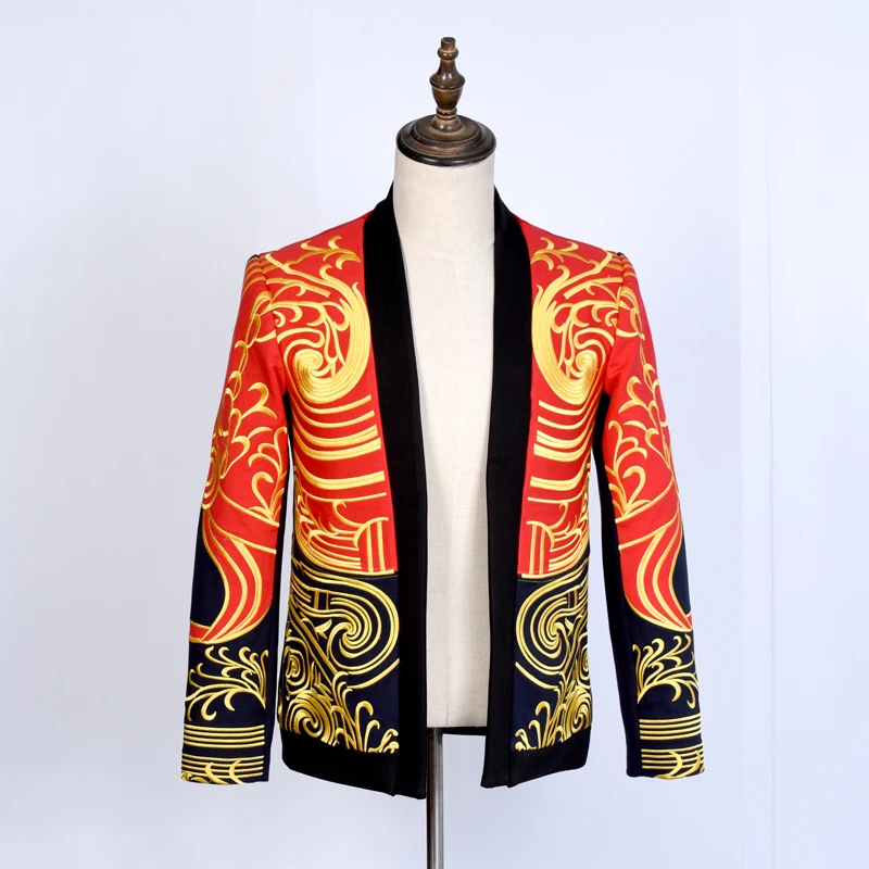New Mens Spring And Autumn Coats Men Fashion Casual Luxury Gold