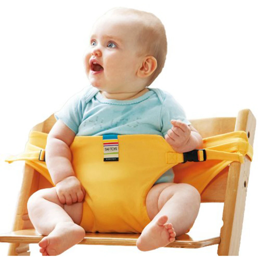 Chaise haute pliable lavable pour bébés | Nouveau, siège de sécurité Portable, harnais de voyage, housse de salle à manger haute, pour nourrissons