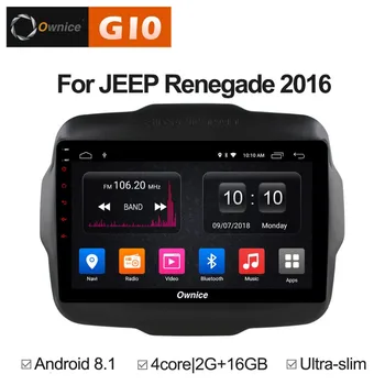 

Android 8.1 Quad 4Core 2GB RAM+16GB ROM 9" Car DVD Player For Jeep Renegade Compass Cherokee 2016 GPS Navi Radio Stereo BT TPMS