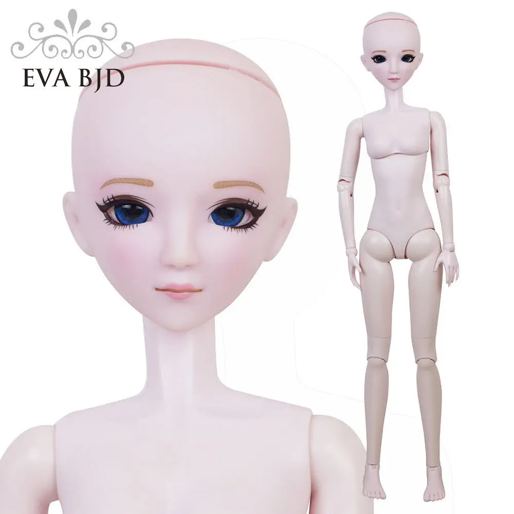 1" 18 дюймов голая кукла 1/4 BJD кукла 45 см 18 дюймов шарнирная игрушка куклы SD+ базовый макияж мягкое тело жесткие руки и подвиги