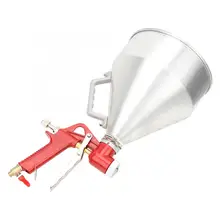 6L 1/4in алюминиевый Хоппер Воздушный пистолет-распылитель стены распылитель для краски украшения дома инструмент 4/6/8 мм пневматические инструменты