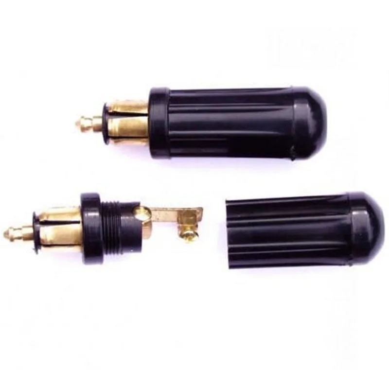 

12V EU Plug Power Plug Outlet Refit Accessory Black Small Socket to Cigarette Lighter Converter Adaptor For BMW Motorcycle