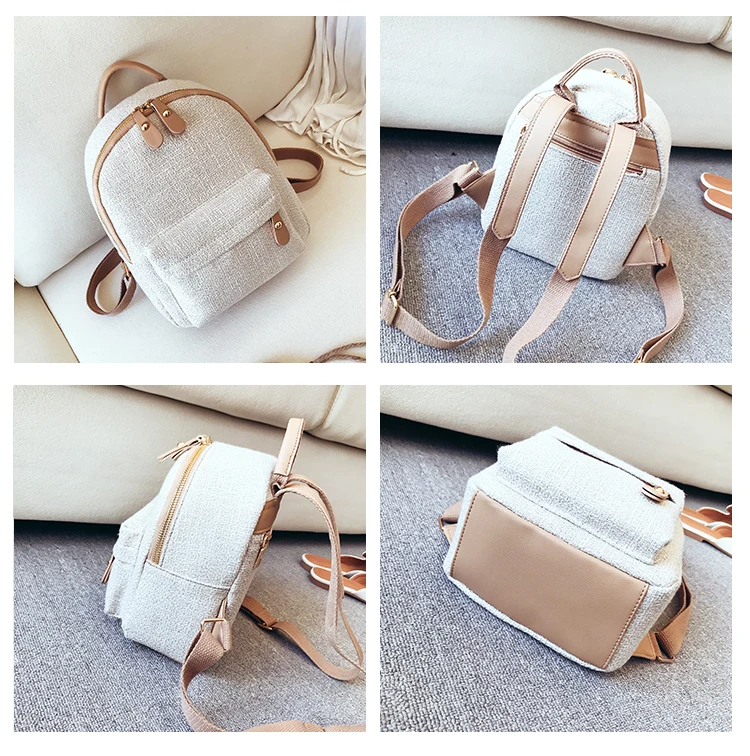 Pequena e Bonita Casual de Ombro para Meninas Mochila Feminina Bolsa Adolescentes 9 Mochila feminina pequena e bonita, bolsa casual
