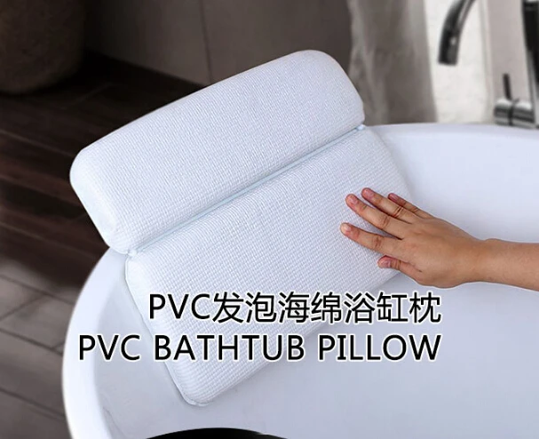 Супер удобная подушка для ванной противоскользящая домашняя поверхность с присоской спа-подушка для ванны подголовник для отдыха расслабляющий - Цвет: Белый