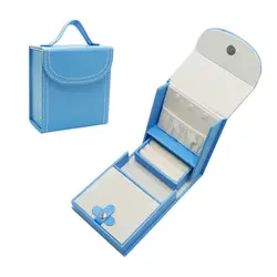 Simple Mini Portable Earrings Ring Storage Bag Pendant Necklace Jewelry Scratchproof Protect Box Travel Carrying Case Simple Mini Portable Earrings Ring Storage Bag Pendant Necklace Jewelry Scratchproof Protect Box Travel Carrying Case