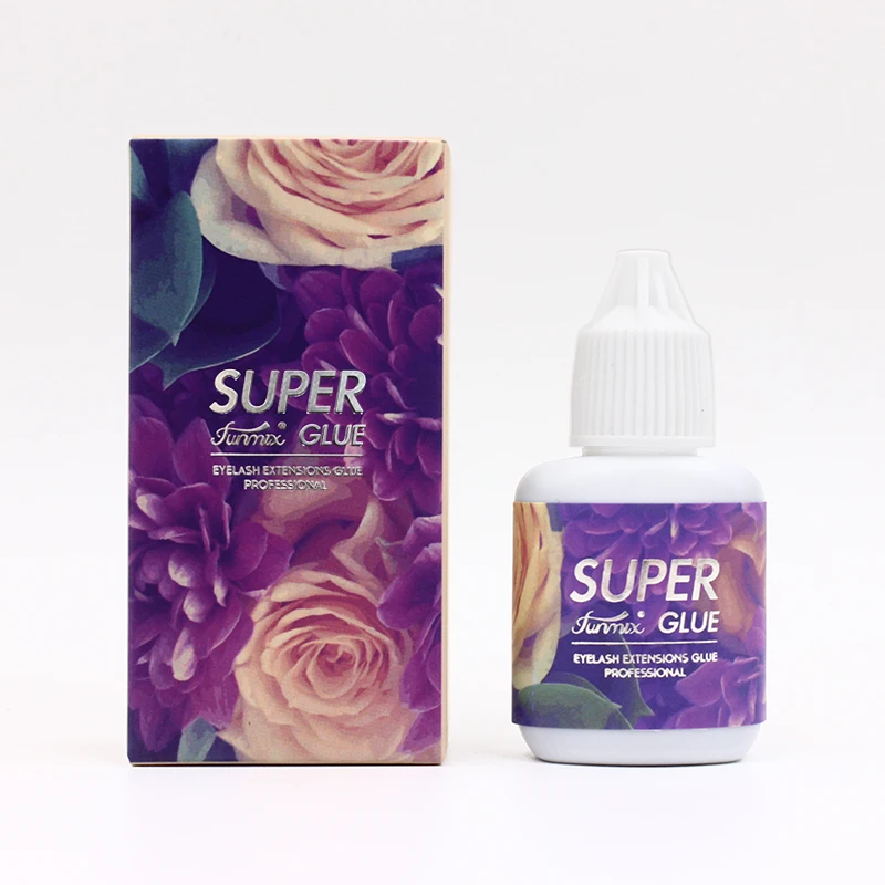

1 Bottle 10ml Super Glue for Eyelash Extension Fast Drying Professional Eyelash Glue from Korea Last Over 6 Weeks