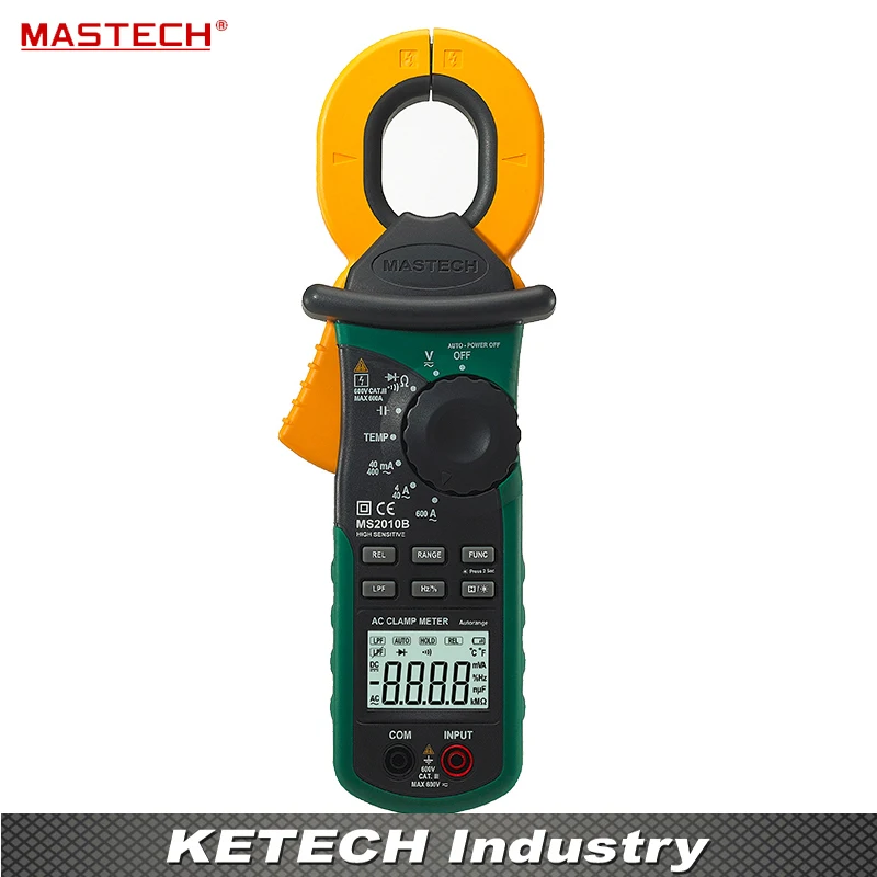 

Digital LCD Electrical Professional Multifunction High Sensitivity Leakage Current Tester Clamp Meter DMM MASTECH MS2010B