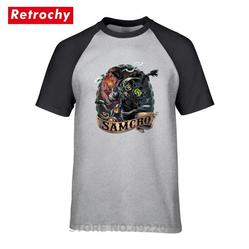 Sons of Anarchy T Shirt Sons of Odin Valhalla chapitre T-shirts streetwear noir 
