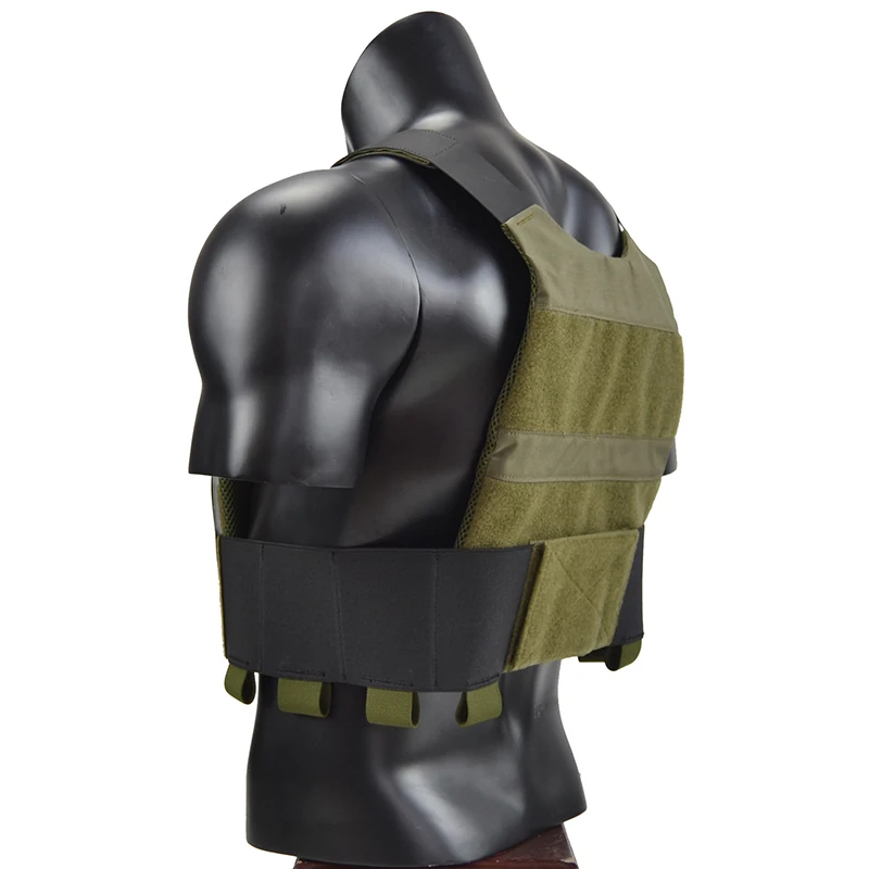  Law Enforcement Low Profile Plate Carrier Bullet Proof Vest Ranger Green Airsoft CQB CQC Wargame Mi